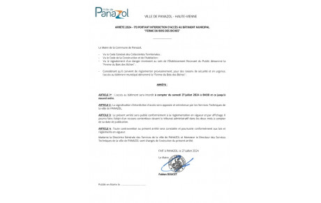 MESSAGE TRES IMPORTANT